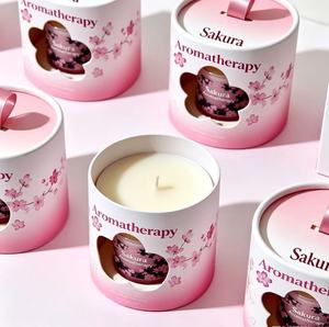 Custom Craft Paper Tube Recyclable Packaging with Hot Stamping Design for Candle Gift & Cosmetic - Product Image 2