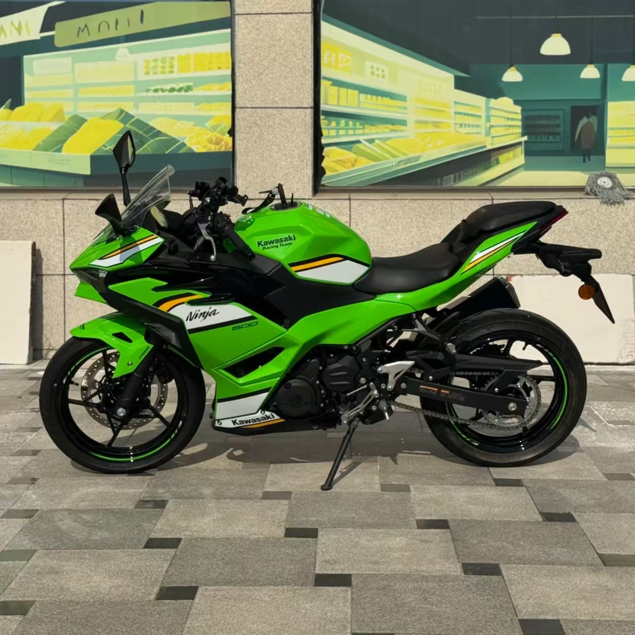 Маленький ниндзя 500CC четырехтактный с жидкостным охлаждением DOHC бок о бок двойная Антиблокировочная тормозная система (ABS) бензиновое топливо
