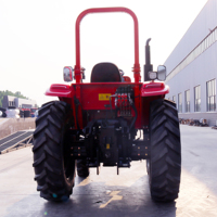 Mini-tracteur haute performance 4x4, petit tracteur diesel 80 CV, tracteur à roues 4x4 avec pneus en caoutchouc pour le désherbage inter-rangs dans les vergers