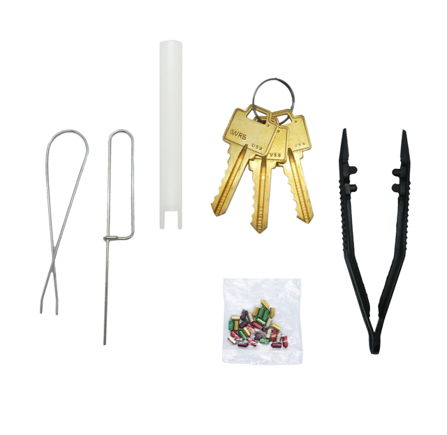 5-Pin Locksmith Tools Precut Brass Keys Kit Rekey Lockout for up to Six Locks