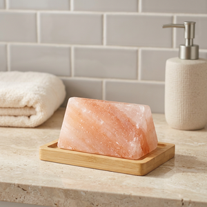 Natural Crystal Cladding Material <b>for</b> Wellness Rooms Himalayan Salt Tiles with Rustic Surface <b>for</b> <b>Sauna</b> Walls Spa Interiors - Product Image 1