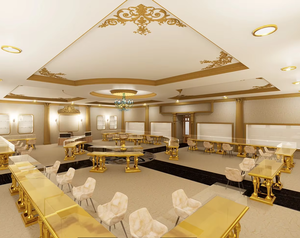 ชุดเครื่องประดับหรูหราตามสั่งร้านขายเฟอร์นิเจอร์ตกแต่งภายในร้านเครื่องประดับแบบครบวงจรการตกแต่งเชิงพาณิชย์แบบครบวงจร - Product Image 1