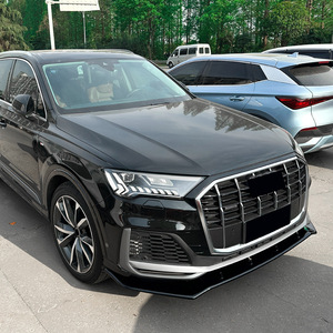 ชุดแต่งกันชนหน้า Audi Q7 2020-2023 Sline รุ่น Sline  วัสดุ ABS สีดำ Piano Black คาร์บอนไฟเบอร์ - Product Image 1