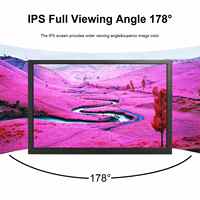 Moniteur d'affichage numérique 450 Nits, entrée vidéo VGA H/D, 1280x800, moniteur portable, écran LCD 10,1 pouces