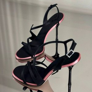 2026 Summer Women Open Toe Sandals Ultra High Thin Heels High Top Color <b>Block</b> Sexy Fashion Outdoor Ladies Footwear - Product Image 4