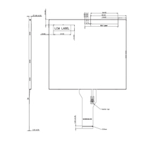 Industriequalität 8 Zoll Innolux EJ080NA-05B 800x600 SVGA 50-Pin LCD-Modul Anzeigebildschirm TFT LCD-Panel