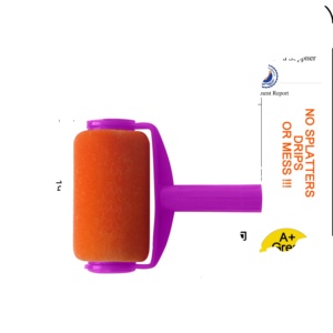 Rouleau de peinture professionnel à dégagement rapide <span class=keywords><strong>Paint</strong></span> <span class=keywords><strong>Runner</strong></span> <span class=keywords><strong>Pro</strong></span> DIY, éponge noire en mousse floquée pour revêtements de sol, garantie 3 ans - Product Image 5