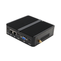 Mini-ordinateur portable Quad Core J4125, prend en charge 8 Go de RAM, 128 Go de SSD M.2, double RJ45 Lan, double RS232 COM, Linux, Win10 Pro, mini PC sans ventilateur