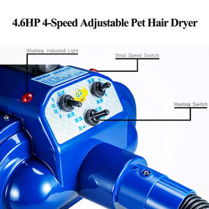 Asciugatore e Soffiatore da 4.6 HP per Lavaggio Pelo Animali, Asciugatura Rapida per <span class=keywords><strong>Toelettatura</strong></span> Cani di Grossa Taglia, 3400W, Flusso d'Aria ad Alta Velocità, Doppio Motore - Product Image 2