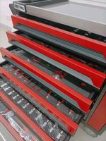 Boîte à outils roulante certifiée CE à 7 tiroirs, coffre métallique de haute qualité, kit d'outils de 201 pièces, chariot d'atelier de réparation automobile, armoire à outils OEM