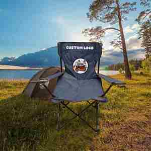 Chaise de pêche pliable portable personnalisée en acier inoxydable, chaises pliantes pour la plage ou le camping, chaise de camping confortable - Product Image 1