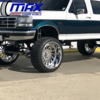 Jantes forgées à profil profond 22x12 22x14 24x14 24x16 26x16 28x16 8x6.5 8x180 8x170 6x139.7 pour camionnettes Dodge Ram 1500 2500 3500