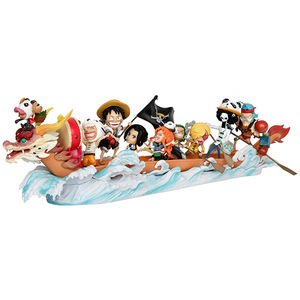 Gran oferta, figura de Anime de una pieza, sombrero de paja GK, conjunto de barco Dragón, <span class=keywords><strong>Luffy</strong></span> Zoro Sanji <span class=keywords><strong>Chopper</strong></span>, modelo de estatua coleccionable al por mayor - Product Image 1