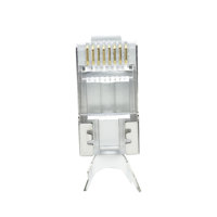Connecteur de câble réseau rg45 CAT7 8p8c prise modulaire rj 45 connecteur 23awg sftp RJ45 connecteur cat7