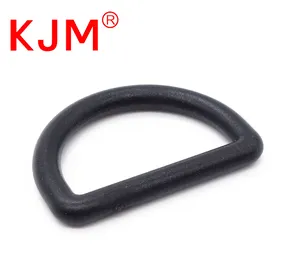 KJM Hot Sale Plastic Belt Loop Strap Slider Buckle Flat D-ring for Bag Backpack Webbing