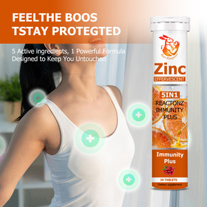 Comprimés effervescents de zinc à marque privée : Complément pour la récupération et la recharge à chaque gorgée, stimule l'immunité, comprimés savoureux et rafraîchissants - Product Image 3