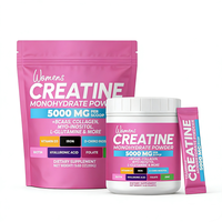 Poudre de créatine BCAA pour femmes, myo-inositol, collagène, biotine, acide hyaluronique, folate, L-glutamine, vitamine D3, fer, zinc, D-chiro-maca