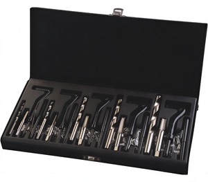 Set Completo di 110 Pezzi di Maschi e Filiere Rivestiti in Titanio per Filettature Esterne e Interne, Gamma Larga M2-M18 - Product Image 3