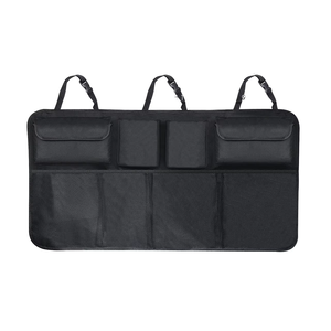 Juego de organizadores de coche de poliéster de moda conveniente Almacenamiento de maletero de asiento trasero para viaje elegante solución de almacenamiento de ropa colgante - Product Image 1