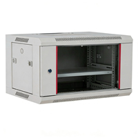 Rack de serveur 6U à pièces détachées, 19 pouces, 300*530*400 mm, mural, en tôle d'acier SPCC thermolaquée, pour centre de données, en stock