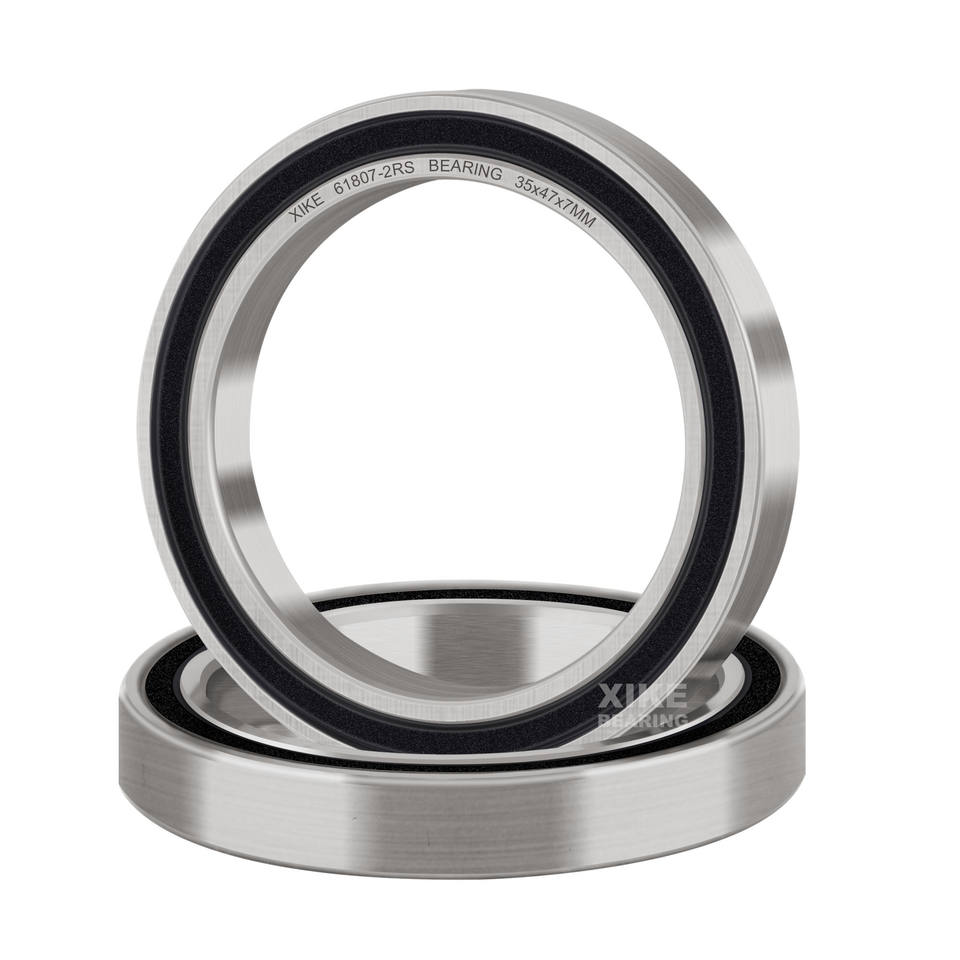 Double Rubber Seal 61807-2RS Deep Groove Ball Bearings 35mmx47mmx7 mm ...