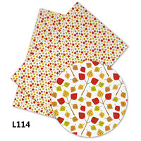 136 cm * 30 cm Professionnel personnalisé Coloré Imprimé feuilles et fleurs Faux tissu En Cuir PU pour la Fabrication Du Chapeau