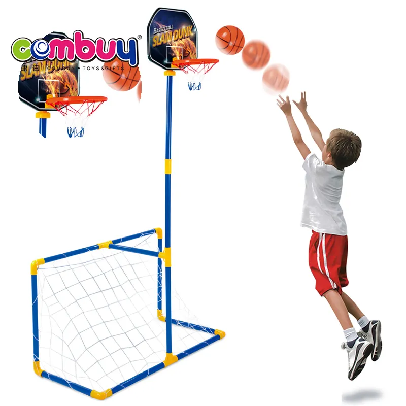 Coperta gioco di sport di gioco 2 in 1 giocattoli di calcio bambini basamento di pallacanestro