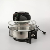 Friteuse électrique multifonctionnelle pour maison, 20l, Machine à frites, verre intelligent, visualisation, four à ondes lumineuses