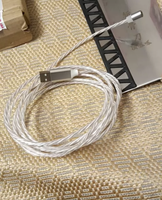 Kabel Pengisian Daya Magnetik 3 in 1 Flowing Light, Pengisian Cepat PD, Kabel Data Magnetik Bercahaya untuk Ponsel Android Tipe C Micro USB