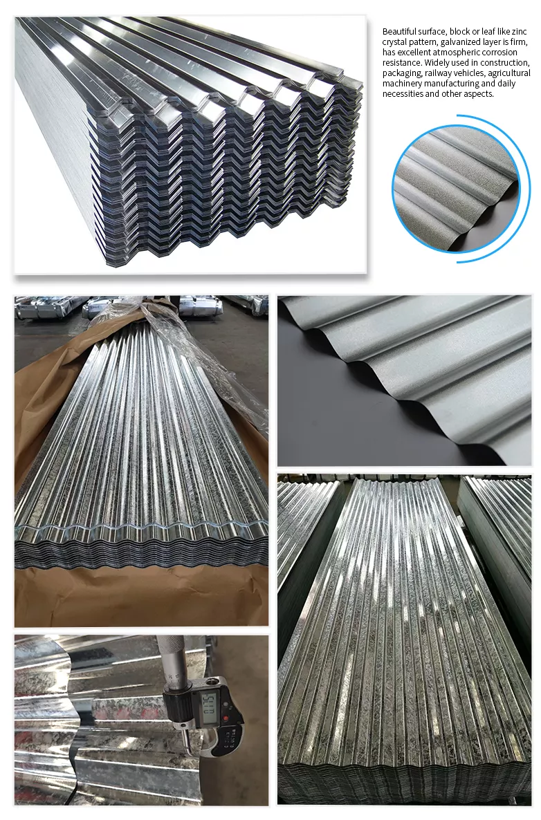Corrugated roof sheet Thickness 1040 Carbon Zinc 4x8 Galvanized  Roofing corrugated iron roof sheets Price