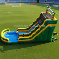 Toboggan aquatique gonflable de qualité commerciale, toboggan géant gonflable pour utilisation humide ou sèche, idéal pour les fêtes en plein air, les locations commerciales et les événements en extérieur.