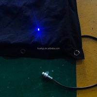 Rideau de lumières LED blanc chaud 3mx7m avec projection de faisceaux, contrôle DMX512 pour éclairage de plafond de parc à thème et scène, indice de protection IP33