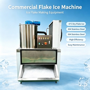 Máquina de hielo en escamas industrial de alta calidad de 1500 kg para la producción de hielo en escamas completamente nuevas. - Product Image 1
