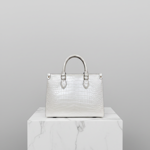 Sac fourre-tout en cuir de crocodile véritable, sac à bandoulière de luxe de créateur, durable et portable, sacs de luxe pour femmes - Product Image 1