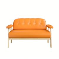 Ensemble de meubles de restaurant moderne Cafe Leisure, chaise de salle à manger en cuir PU massif, table à manger carrée, café