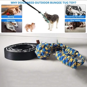 <b>Pet</b> Dog Nylon Rope <b>Toy</b> Blue And Black Two Piece Set <b>For</b> Tug Of War <b>Interactive</b> Play Teeth Grinding Cleaning Large Size - Product Image 2