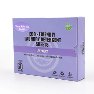 Light Weight Easy to Transport Laundry Detergent Sheets