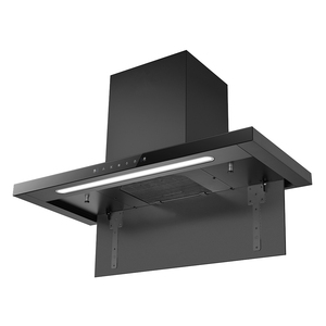 IDEA T Shape Rango montado en la pared 90cm Campana negra, Electrodoméstico Cocina Campana extractora de chimenea vertical Campanas extractoras - Product Image 3