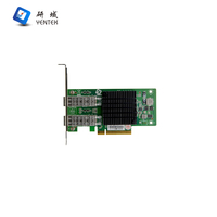 Tarjeta de expansión óptica dual de 10 Gigabits para computadora de escritorio Puerto óptico PCI-E Stock de red de fibra óptica independiente Ethernet