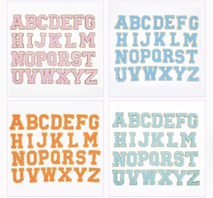 Em Estoque: <span class=keywords><strong>Patches</strong></span> de Letras <span class=keywords><strong>Chenille</strong></span> Autoadesivos |   <span class=keywords><strong>Patches</strong></span> de Letras em Glitter Dourado para Bolsas e Moletons - Product Image 3