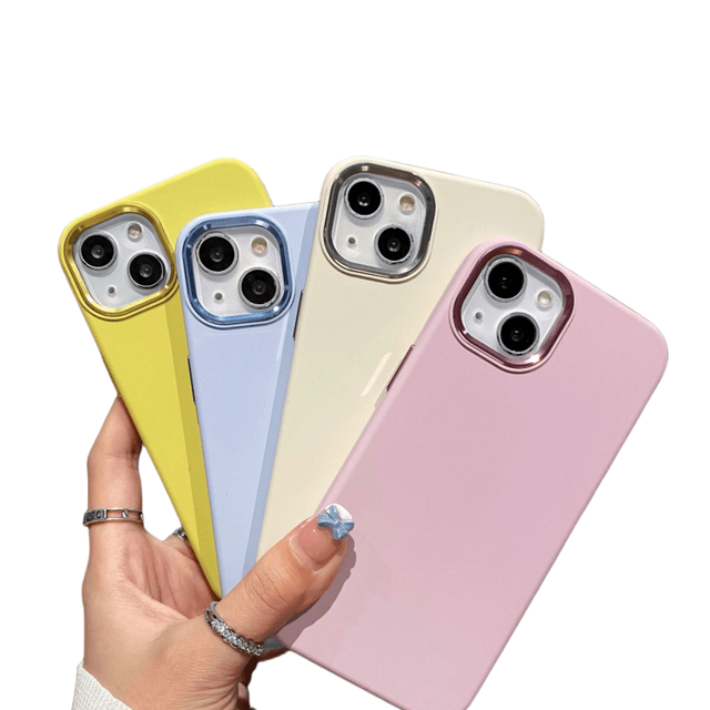 SHT High Quality Liquid Silicone Mobile Phone Case for for Metal Border Wireless Waterproof Shockproof Protection Pure Color