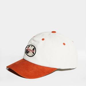 Gorras Personalizadas de Pana de Dos Tonos, Sin Estructura, con Parche de Logotipo Tejido, Gorras de 5 Paneles con Cierre a Presión - Product Image 2