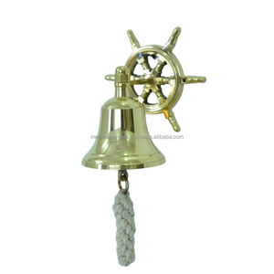 Campana Náutica Antigua de Latón, Campana Decorativa para el Hogar, la Oficina y Decoración Marina - Product Image 1