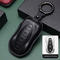 Étui à clés haut de gamme en cuir véritable, fabriqué en cuir de vachette pleine fleur pour Geely Emgrand Xingyue L Boyue Xingrui Binyue Binrui Vision X6