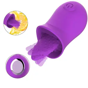 Stimulateur clitoridien à 10 vibrations léchant Vibes Vibrateur de léchage rechargeable Stimulateur de clitoris