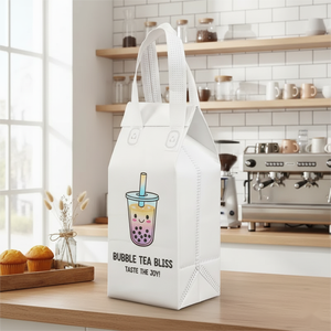 Bolsa Térmica Personalizada Desechable de Tela No Tejida para Comida para Llevar, Bebidas Frías y Calientes, Café, para Restaurantes y Entrega de Vasos - Product Image 1