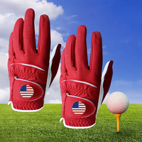 Guantes de Golf de Cuero Cabretta para Hombre, Impermeables, para Zurdos, Dedos Completos, Venta al Por Mayor de Fábrica