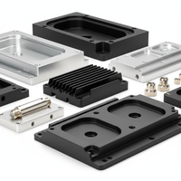 Boîtier d'amplificateur en aluminium usiné CNC de précision, boîtier audio personnalisé, dissipation thermique élevée pour équipement Hi-Fi