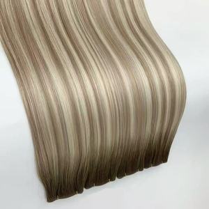 Extensions de cheveux vierges Remy chinois 100% prêtes à l'emploi en usine, couleur foncée douce, cuticules alignées, ondulation droite simple, modèle 2026 - Product Image 5