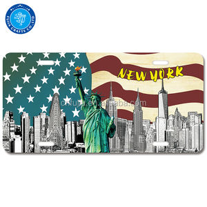 Grosir Retro Vintage <span class=keywords><strong>Novelty</strong></span> Bar dekorasi dinding tanda mobil plat timah kustom Emboss aluminium plat nomor - Product Image 3